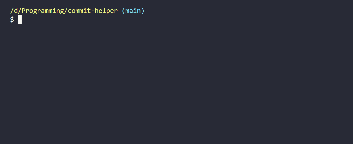 commit-helper demo
